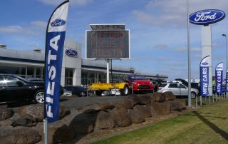 Roadside advertising boards in Melbourne