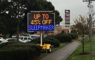 Advertising boards in Melbourne