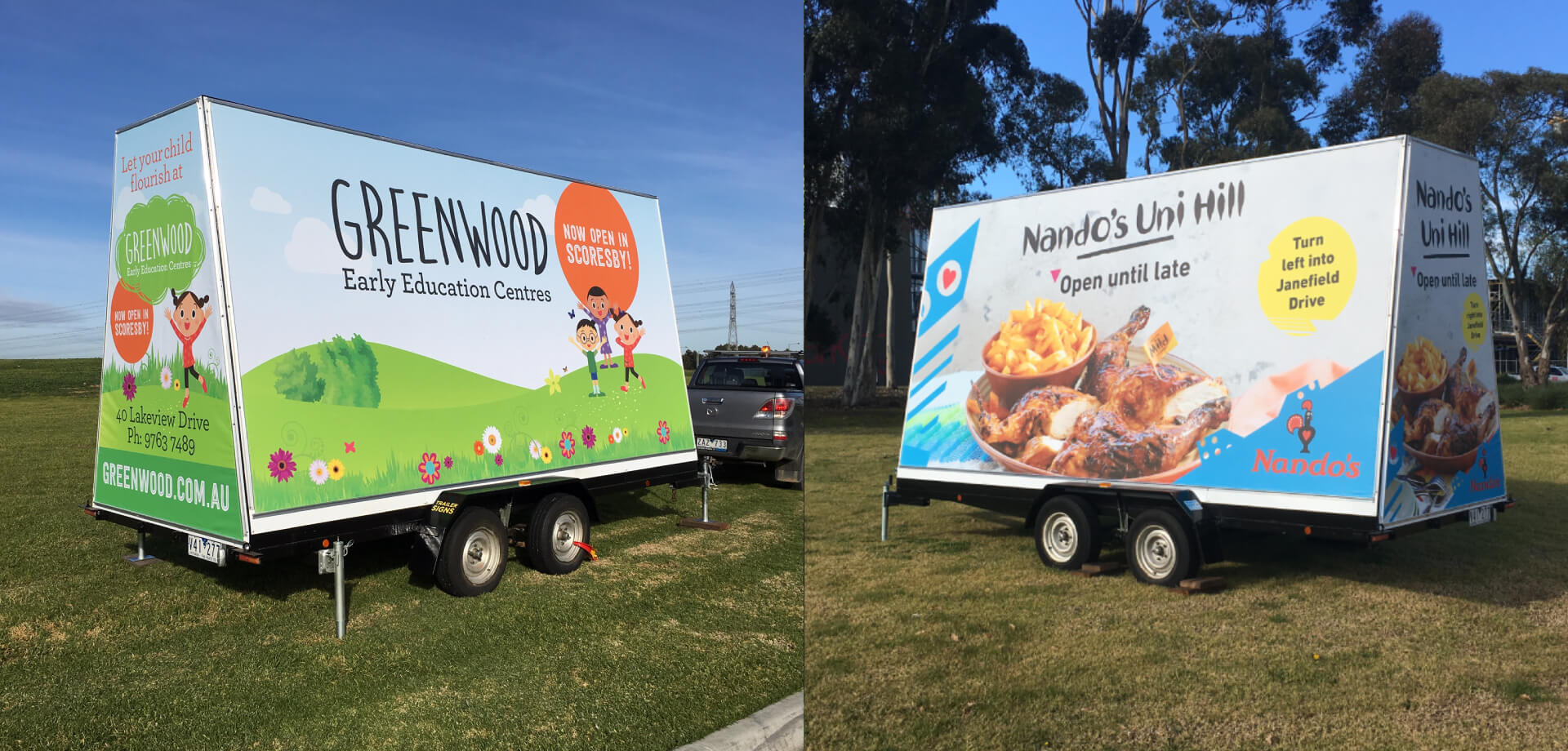 mobile billboard trailer Melbourne