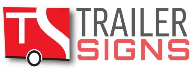 Trailer Sign logo red